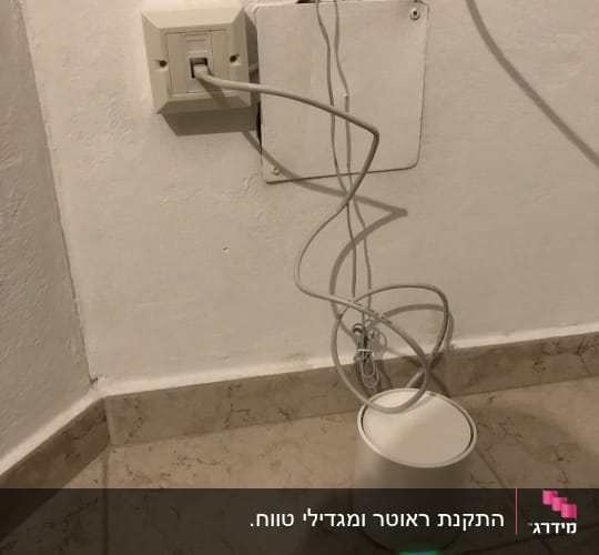 התקנת ראוטר ומגדילי טווח.